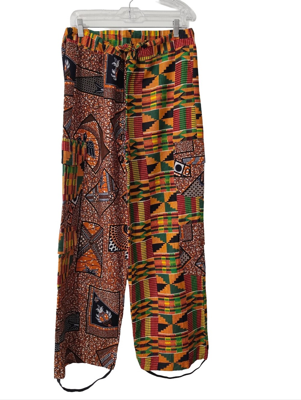 Kutula By Africana Kente Ankara African Print Wide-Leg Pants Medium